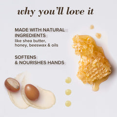 Burt's Bees Lemon Butter Cuticle Cream closeup highlights soft, hydrated cuticles and lemon freshness