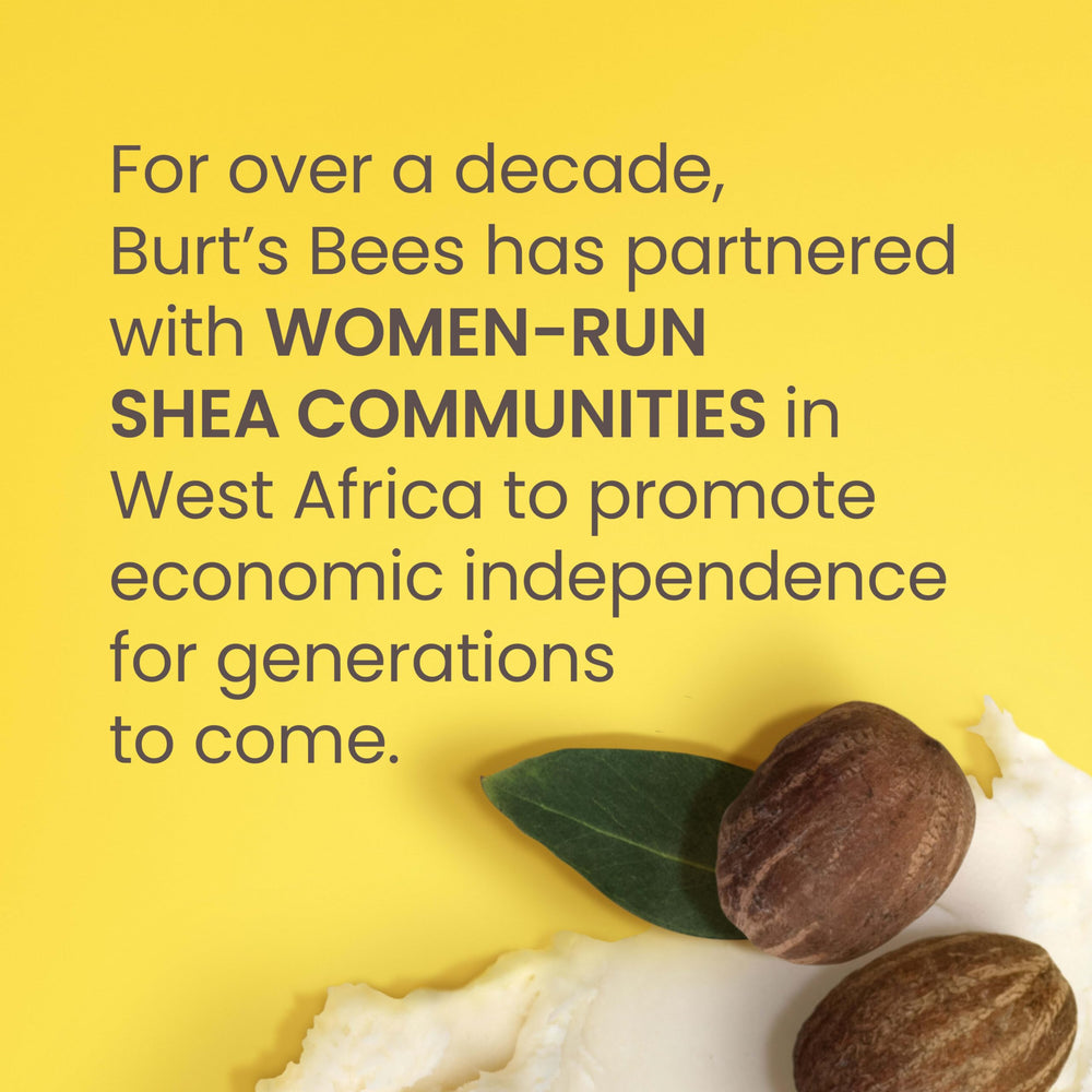 Burt's Bees clean ingredients with no parabens, phthalates, petrolatum or SLS.