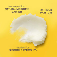 Burt's Bees applied on lips demonstrating hydration and soothing effect