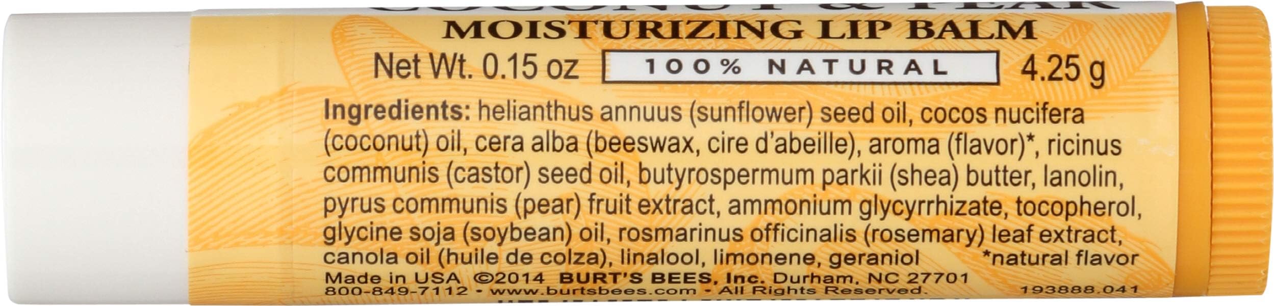 Person applying Burt's Bees lip balm for an on-the-go refresh.