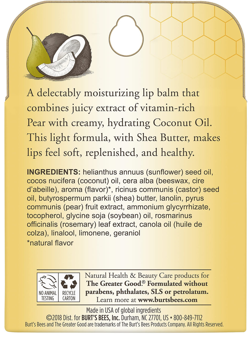 Burt's Bees vitamin E nourishment drop.