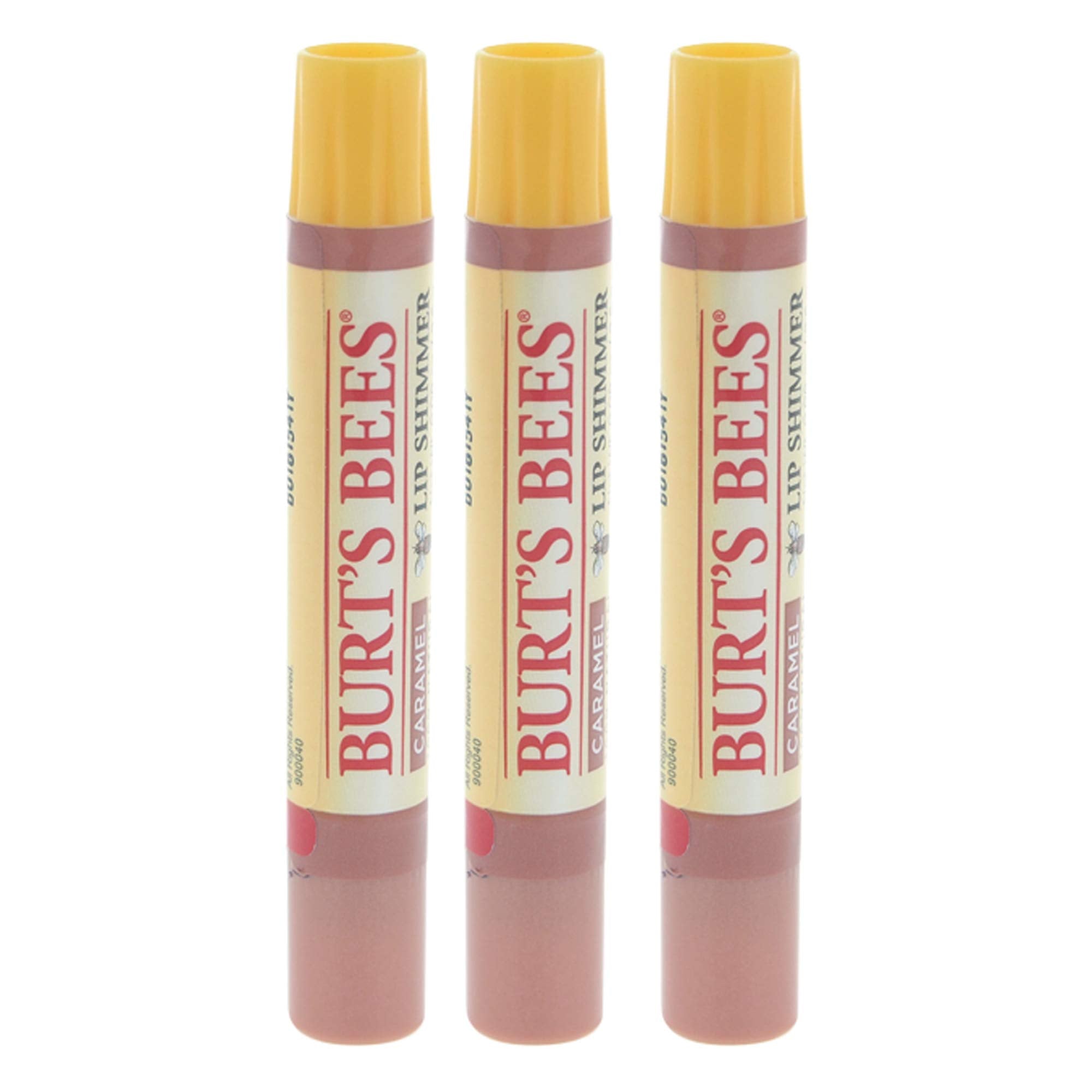 Burt's Bees Lip Shimmer Caramel Pack delivers glossy color with conditioning lip care.