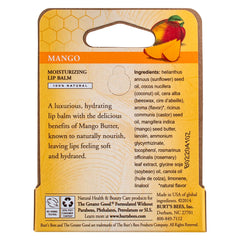 Mango Lip Balm swatch demonstrates natural hydration on lips with soft shine