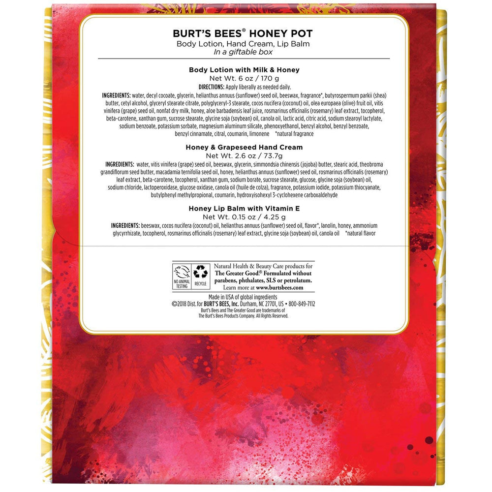 Burt's Bees Milk & Honey Body Lotion applied for quick absorption and hydration