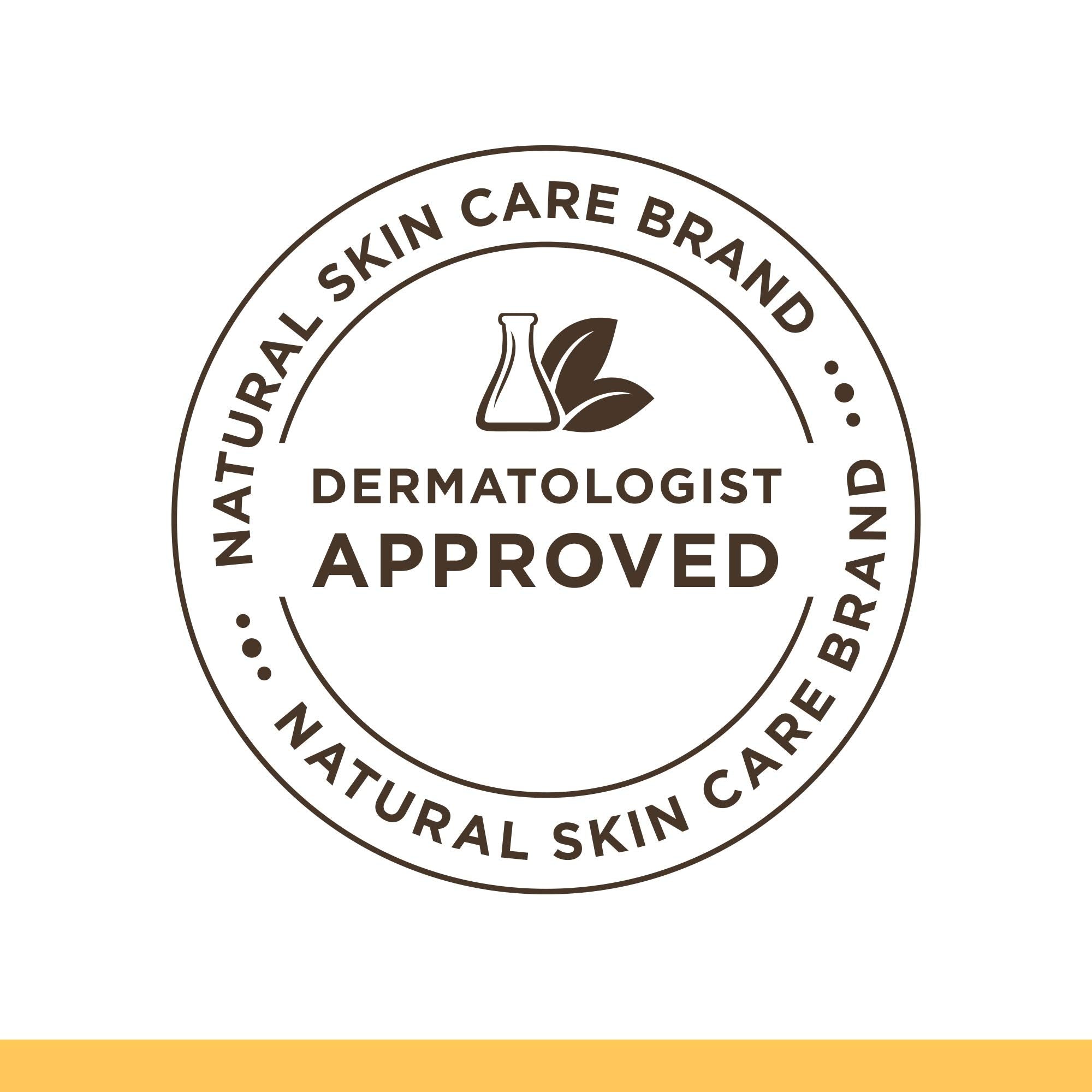 Burt's Bees natural-origin formula label communicates paraben- and SLS-free skincare.