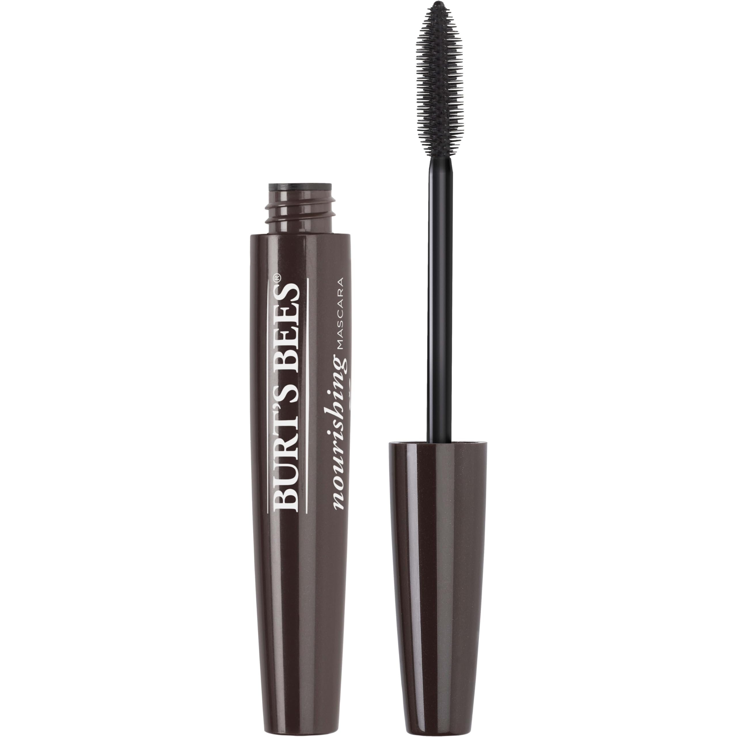 Burt's Bees Nourishing Mascara classic black packaging highlights a natural formula for daily wear.