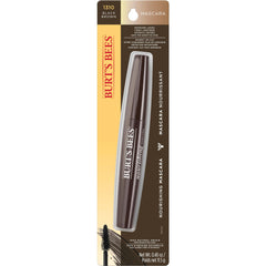 Burt's Bees Nourishing Mascara open applicator demonstrates safe, gentle formula for sensitive eyes.
