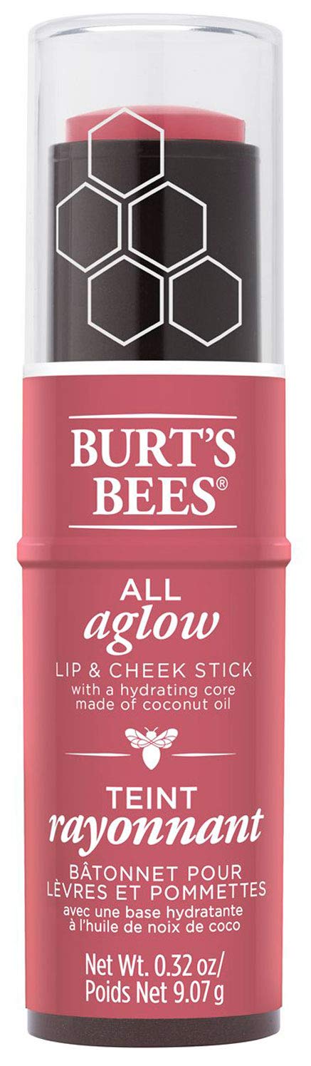 Burt's Bees Peony Pool lip-cheek stick delivers natural color with lightweight hydration.