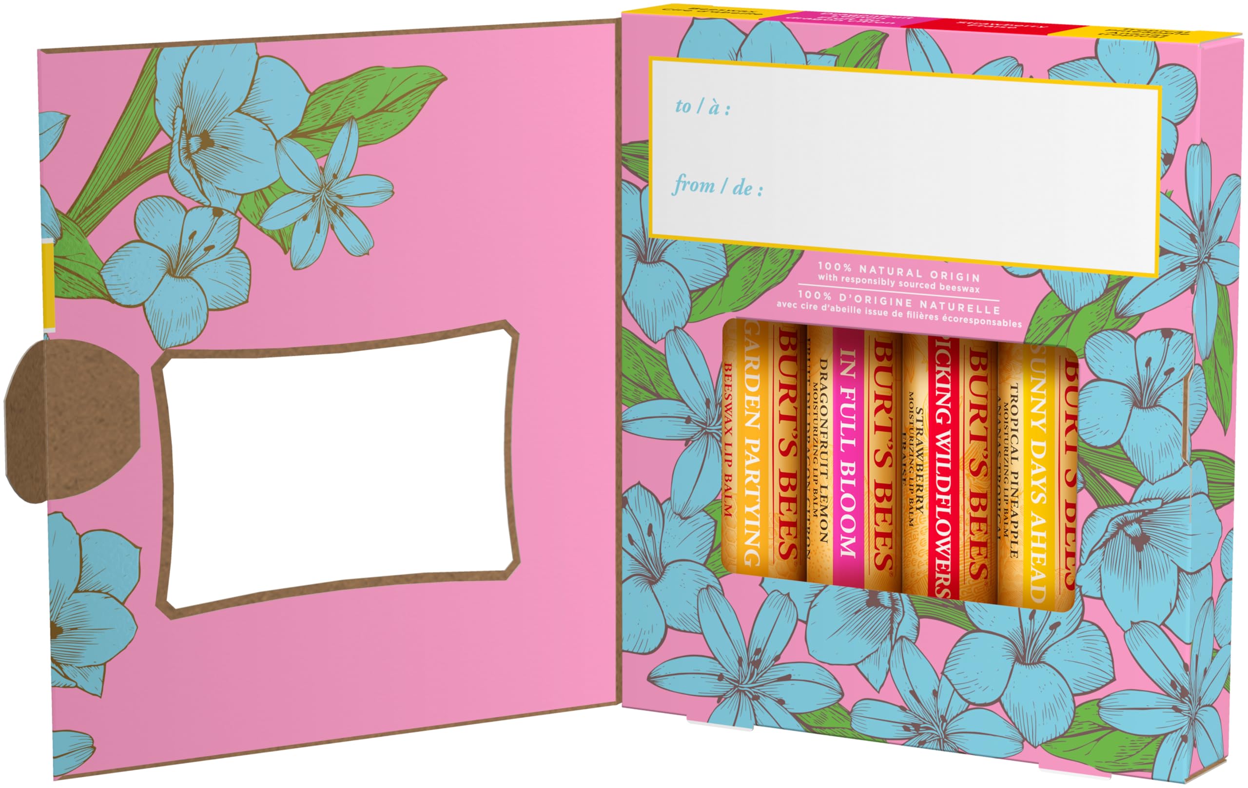 Burt's Bees pocket-size lip care set ideal for purses and travel.