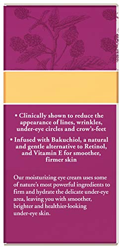 Natural formula emphasis supports clean beauty using Burt's Bees Renewal Eye Cream.