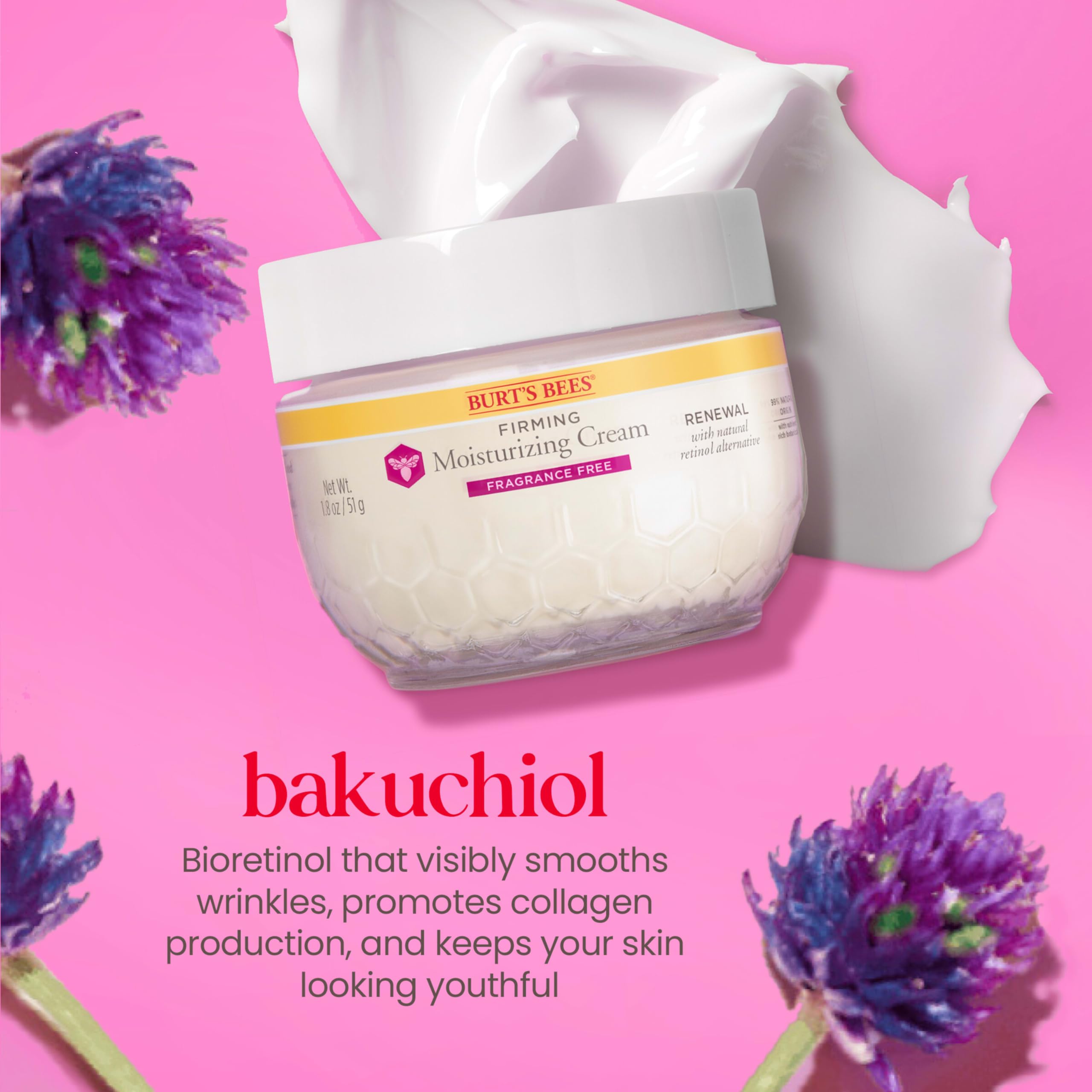 Burt's Bees Renewal fragrance-free day night use demonstrates versatile skincare routine.