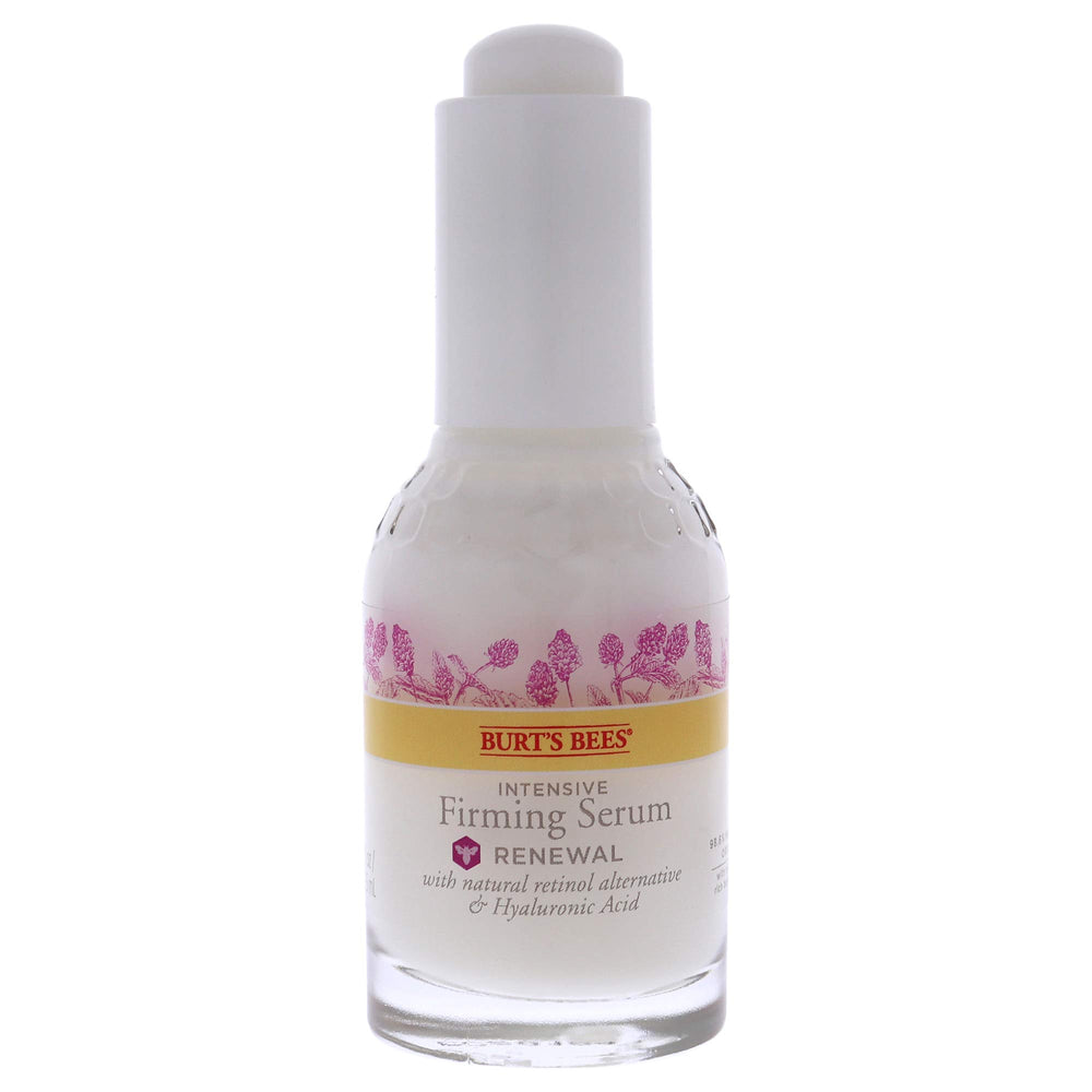 Burt's Bees Renewal Serum texture close-up reveals silky absorption for smoother skin.