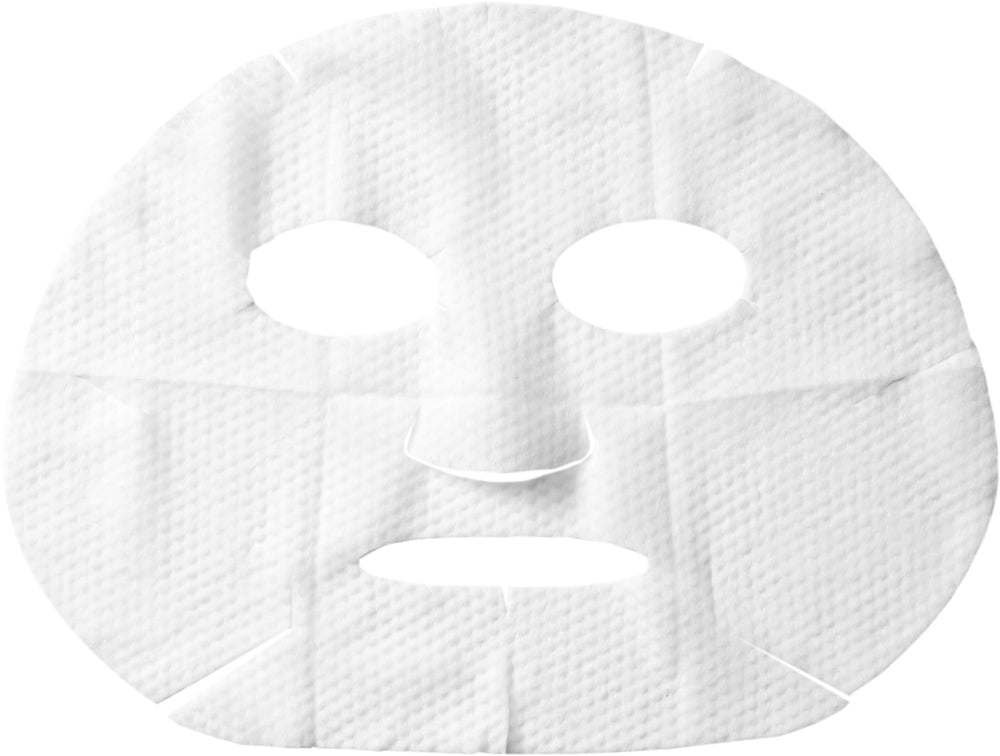 Burt's Bees refreshing sheet mask cucumber application on face illustrating a quick five-minute ritual