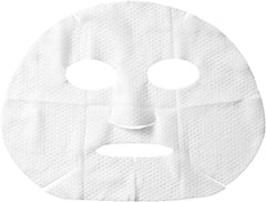 Burt's Bees refreshing sheet mask cucumber application on face illustrating a quick five-minute ritual