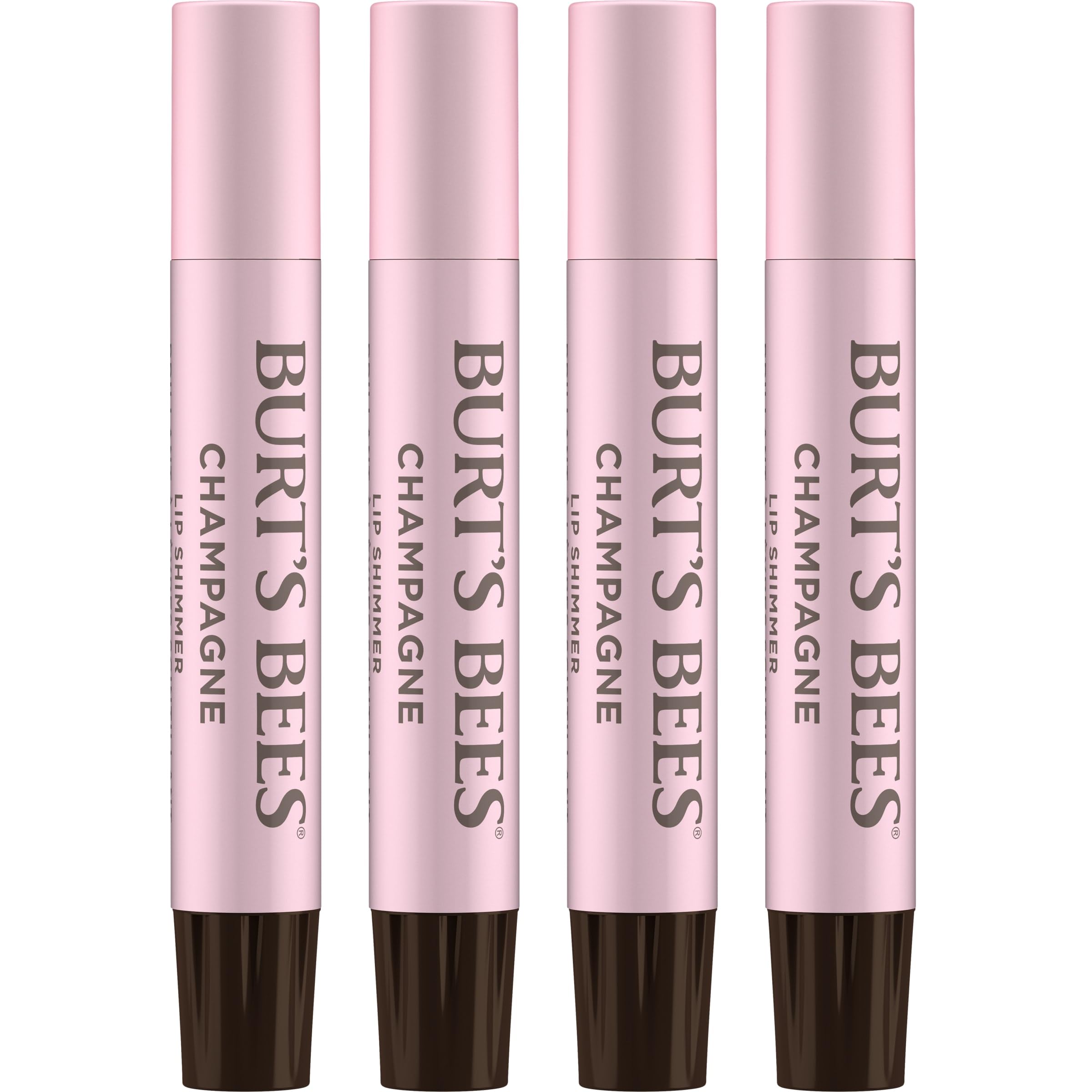 Burt's Bees Shimmer Lip Tint Champagne packaging for easy on-the-go hydration.