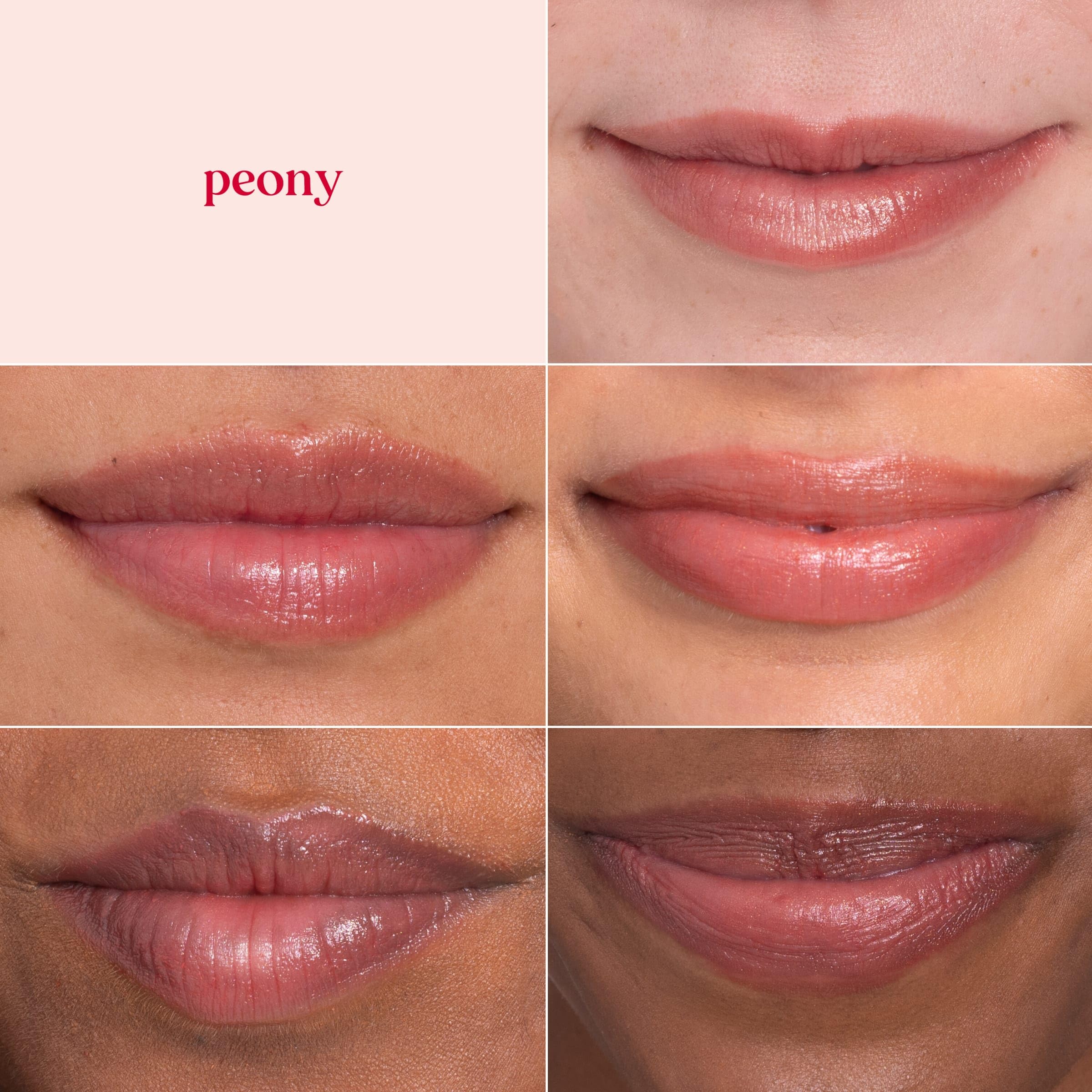 Burt's Bees Lip Shimmer Peony as you apply adds a gleam