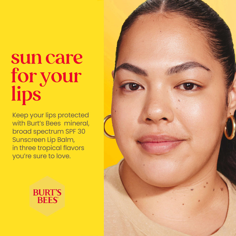Burt's Bees natural origin lip balm with shea butter and vitamin E