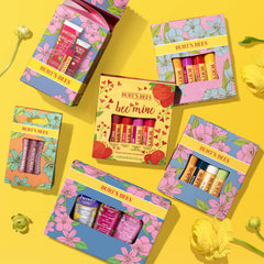 Burt's Bees Strawberry flavor lip balm with matte finish appeals to gift seekers.