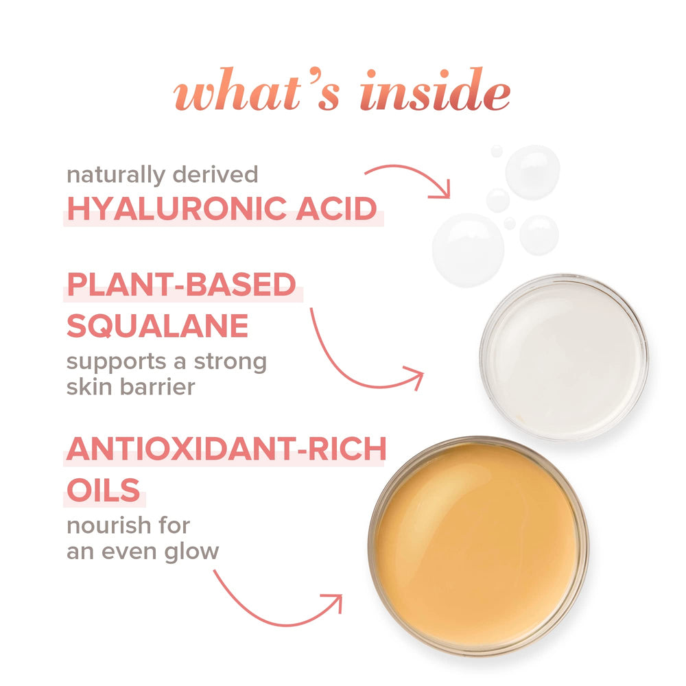 Burt's Bees Truly Glowing Day Lotion texture close-up demonstrates quick absorption.