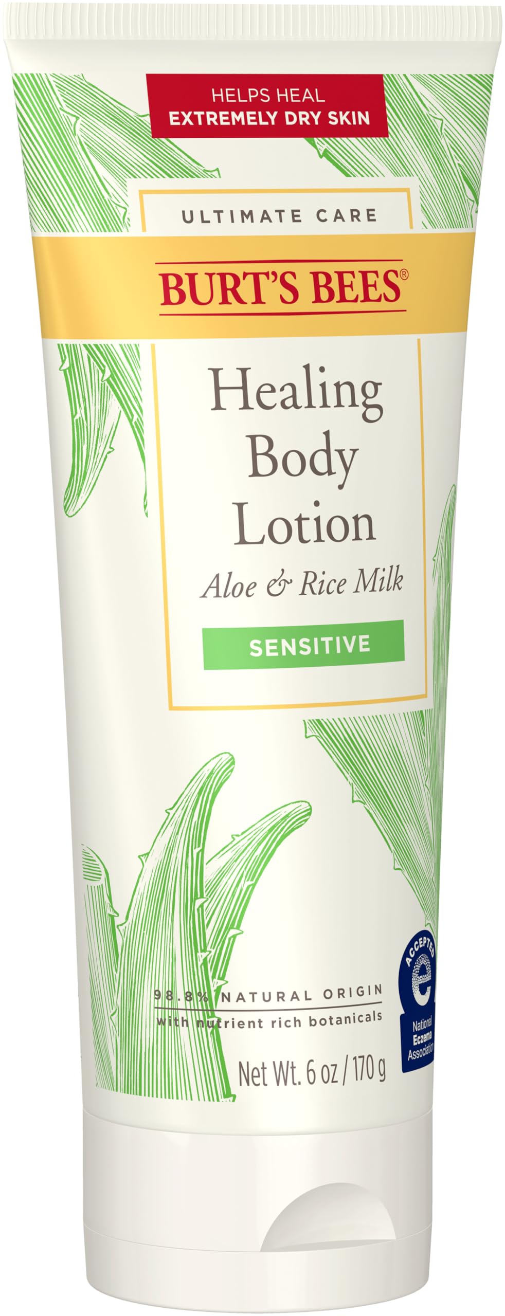 Burt's Bees Ultimate Care Lotion quick-absorbing texture leaves skin nourished