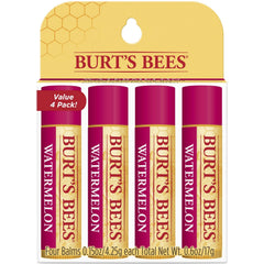 Burt's Bees Watermelon Lip Balm tube for daily moisture and smooth lips.