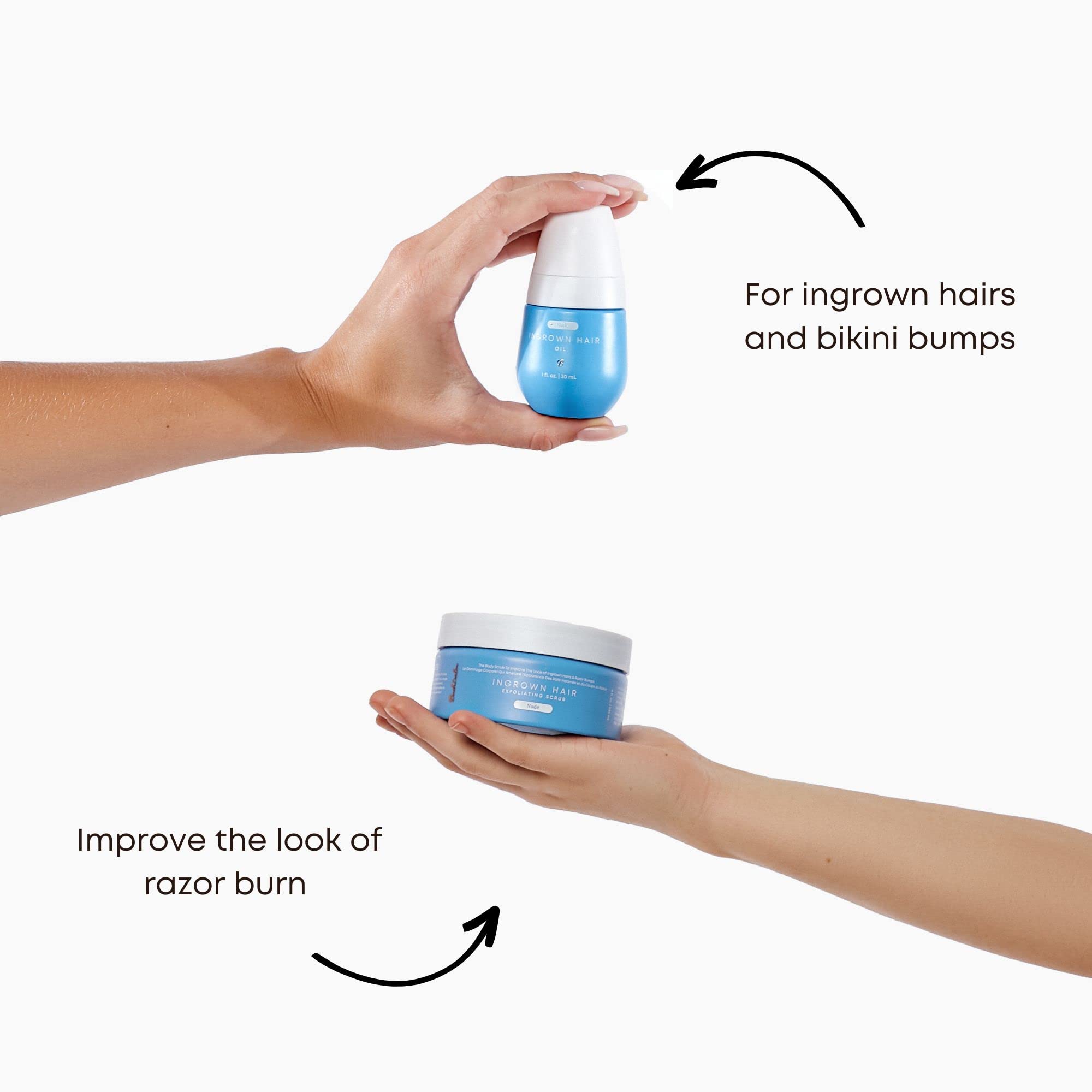 Bushbalm 2-step routine setup demonstrates simple at-home skincare routine