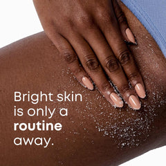 Bushbalm Bermuda bikini-line application demonstrates targeted exfoliation around sensitive areas.