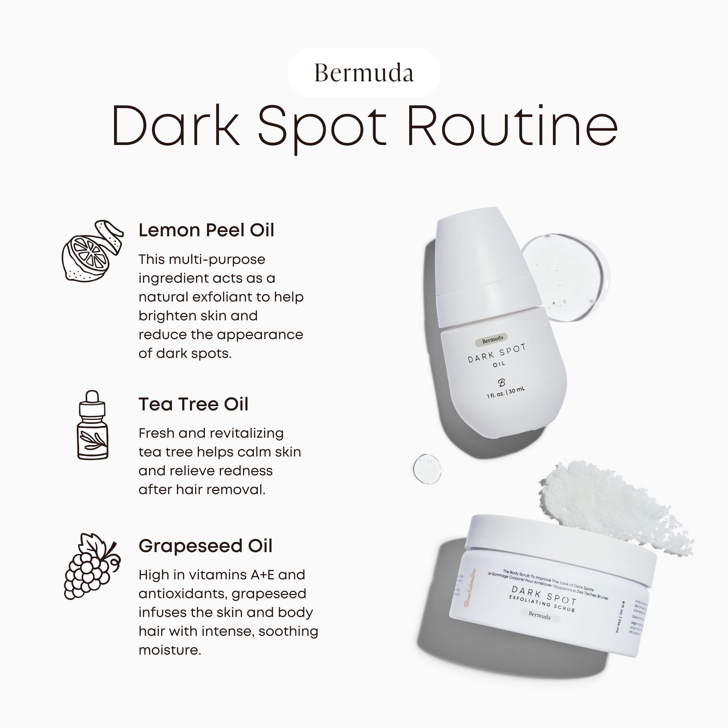 Bushbalm Bermuda oil dispensing cap highlights easy application before bedtime ritual.