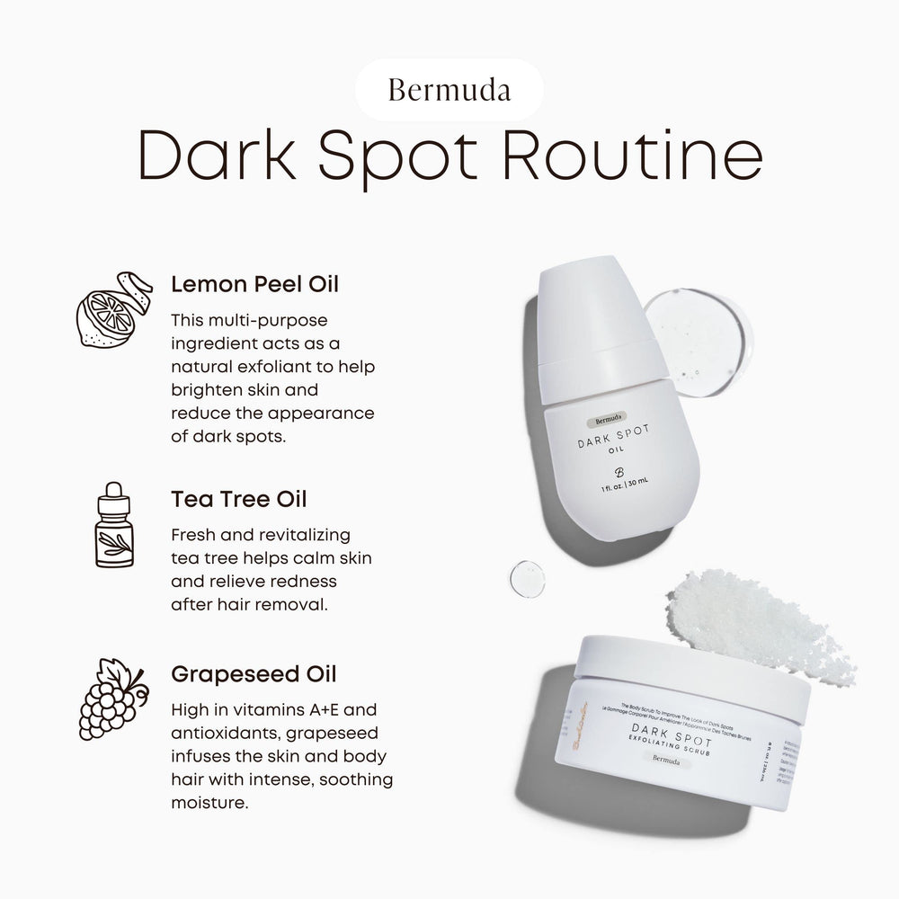 Bushbalm Bermuda oil dispensing cap highlights easy application before bedtime ritual.