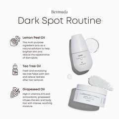 Bushbalm Bermuda oil dispensing cap highlights easy application before bedtime ritual.