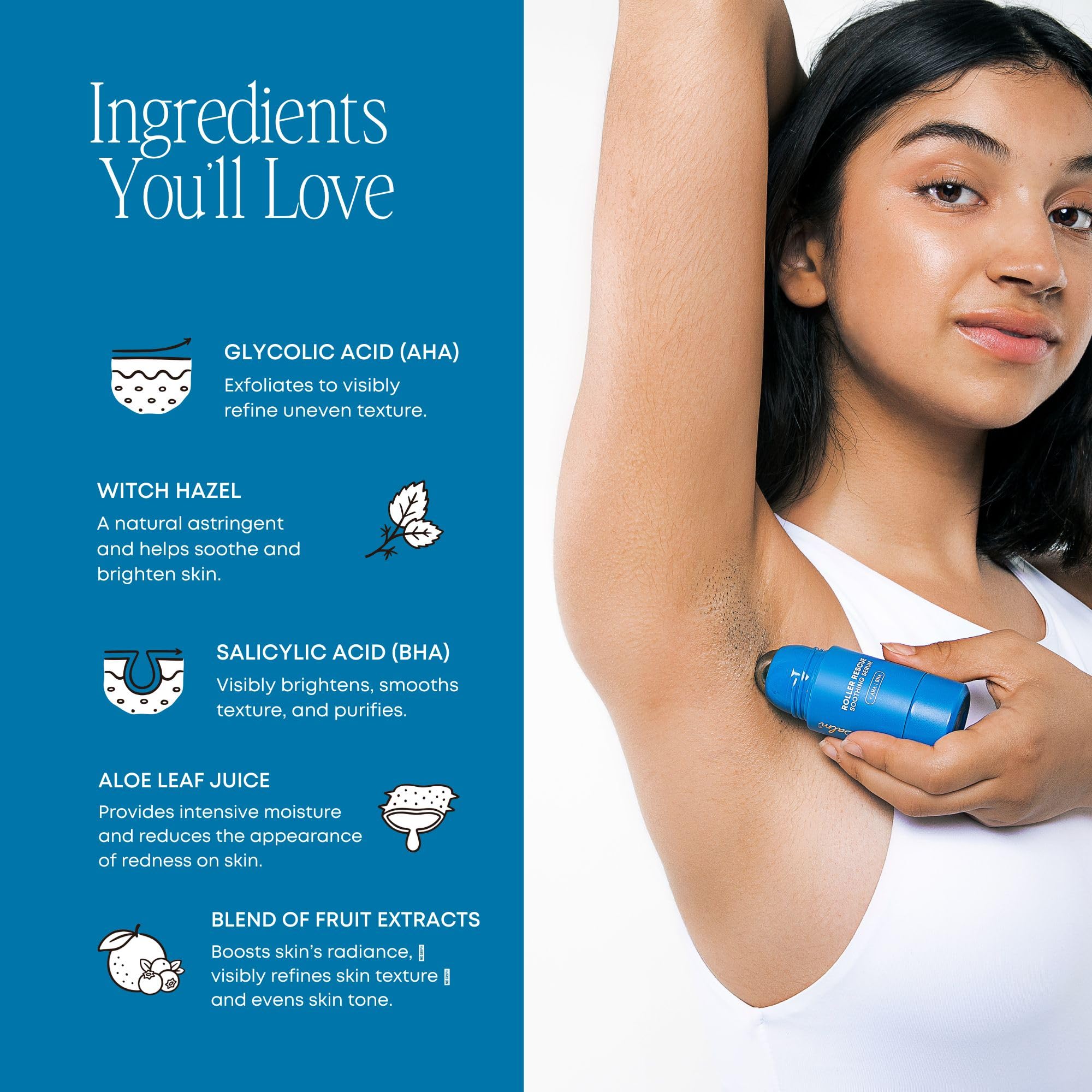 Bushbalm Roller Rescue travel size bottle ready for on the go skincare.