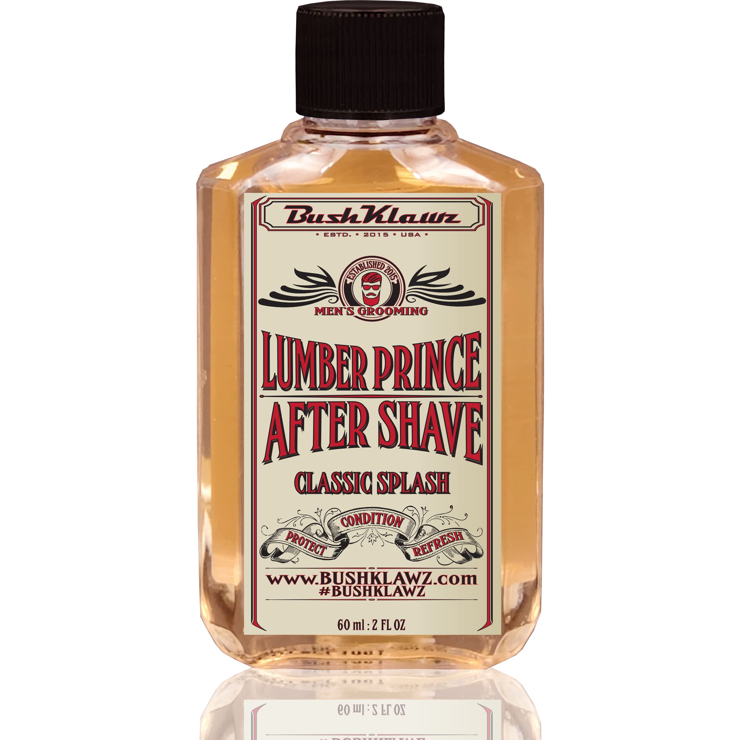 BushKlawz Aftershave balm texture close-up shows creamy, soothing consistency.