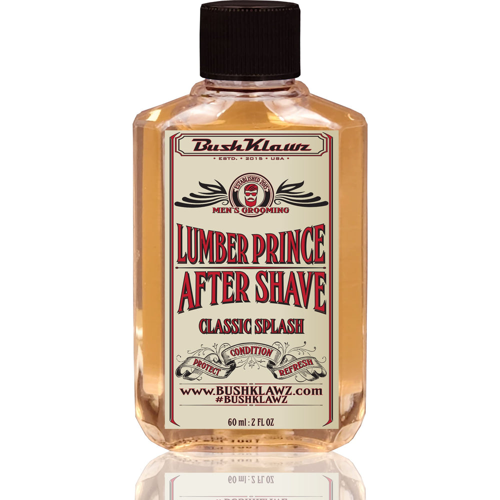 BushKlawz Aftershave balm texture close-up shows creamy, soothing consistency.