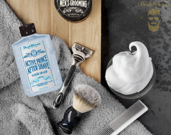 BushKlawz Lumber Prince sampler bottles lineup for rugged, outdoors-inspired grooming.