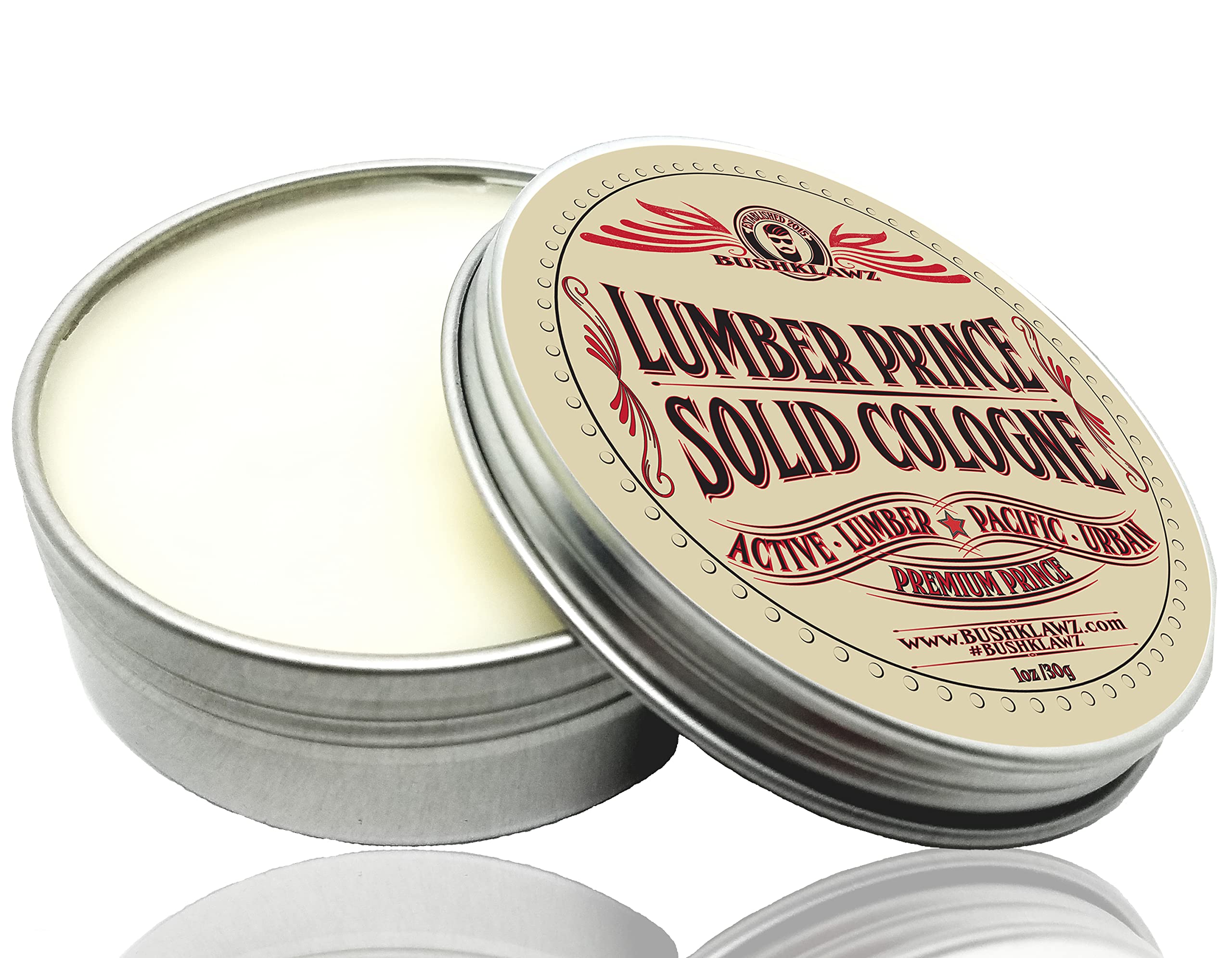 BushKlawz easy application balm dabbed on pulse points for lasting scent.