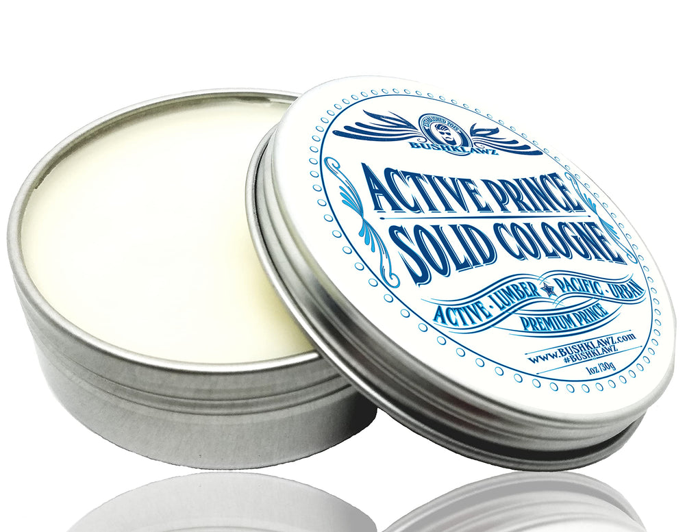 BushKlawz travel-friendly tin in a gym bag for quick scent touch-ups.