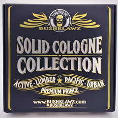 BushKlawz Urban Prince tin highlights discreet, daily fragrance.