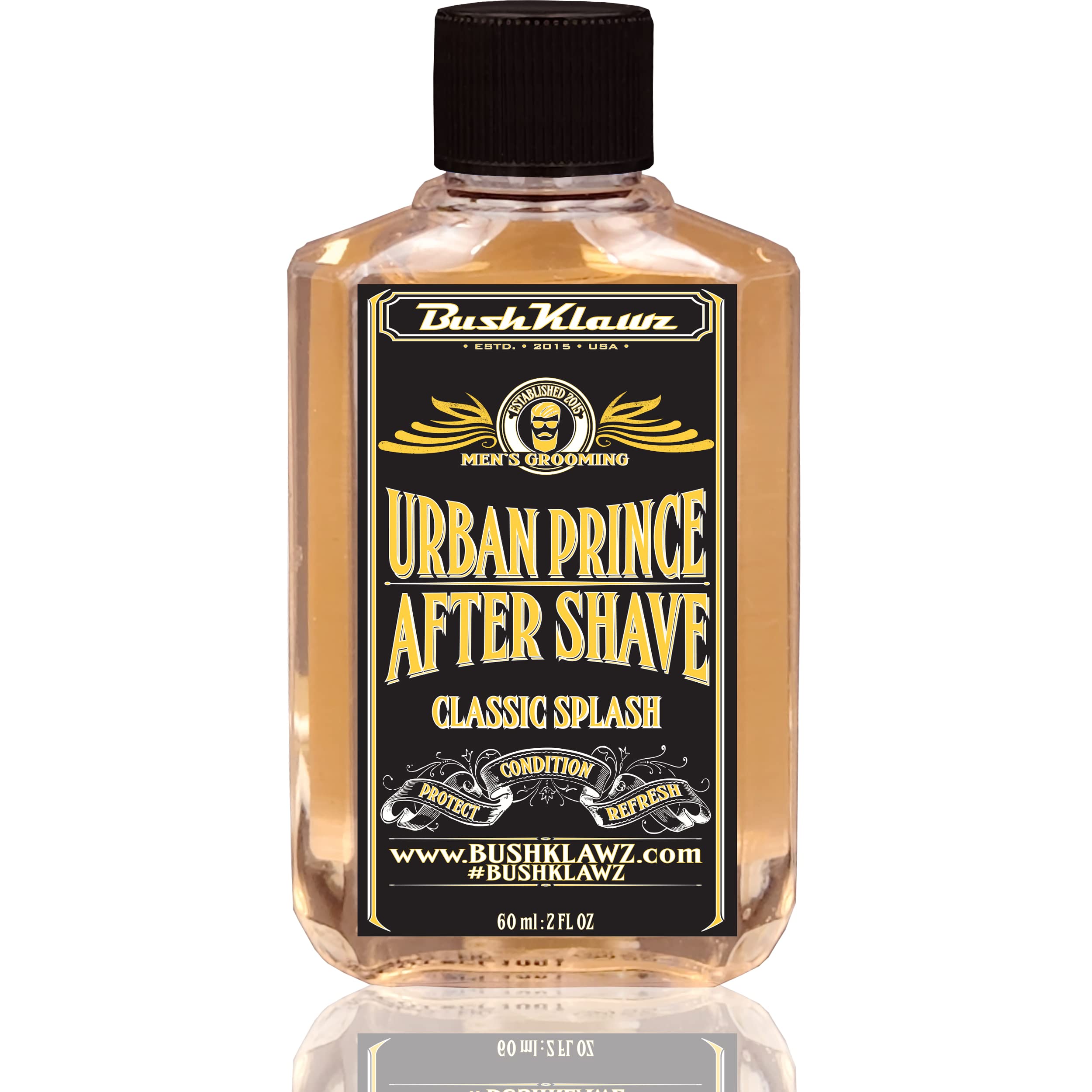 BushKlawz Witch hazel ingredient close-up highlights soothing formula.