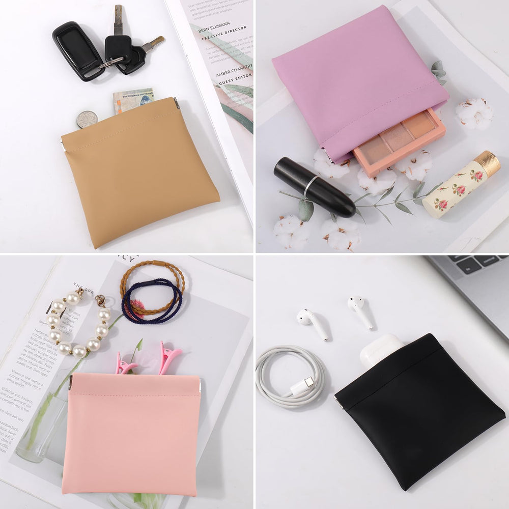 BUSOHA 8pcs set showcases snap-closure pouches in a practical package.