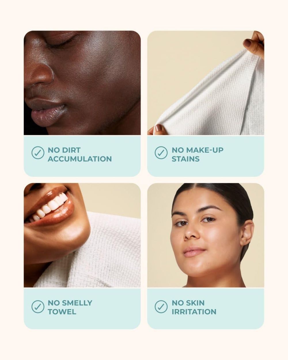 Buttah Skin disposable towels dense soft texture ideal for sensitive skin
