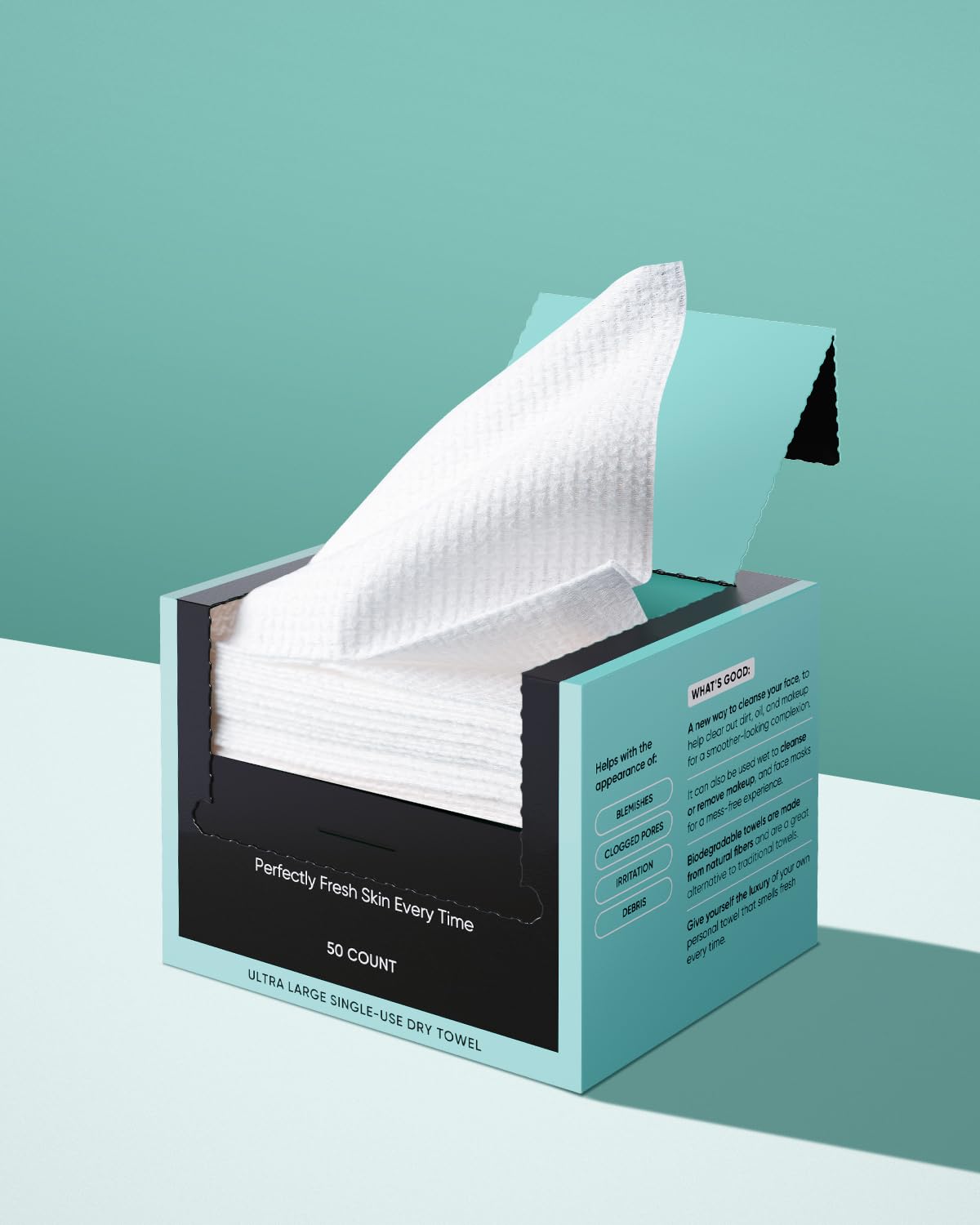 Buttah Skin disposable towels gentle on sensitive skin closeup