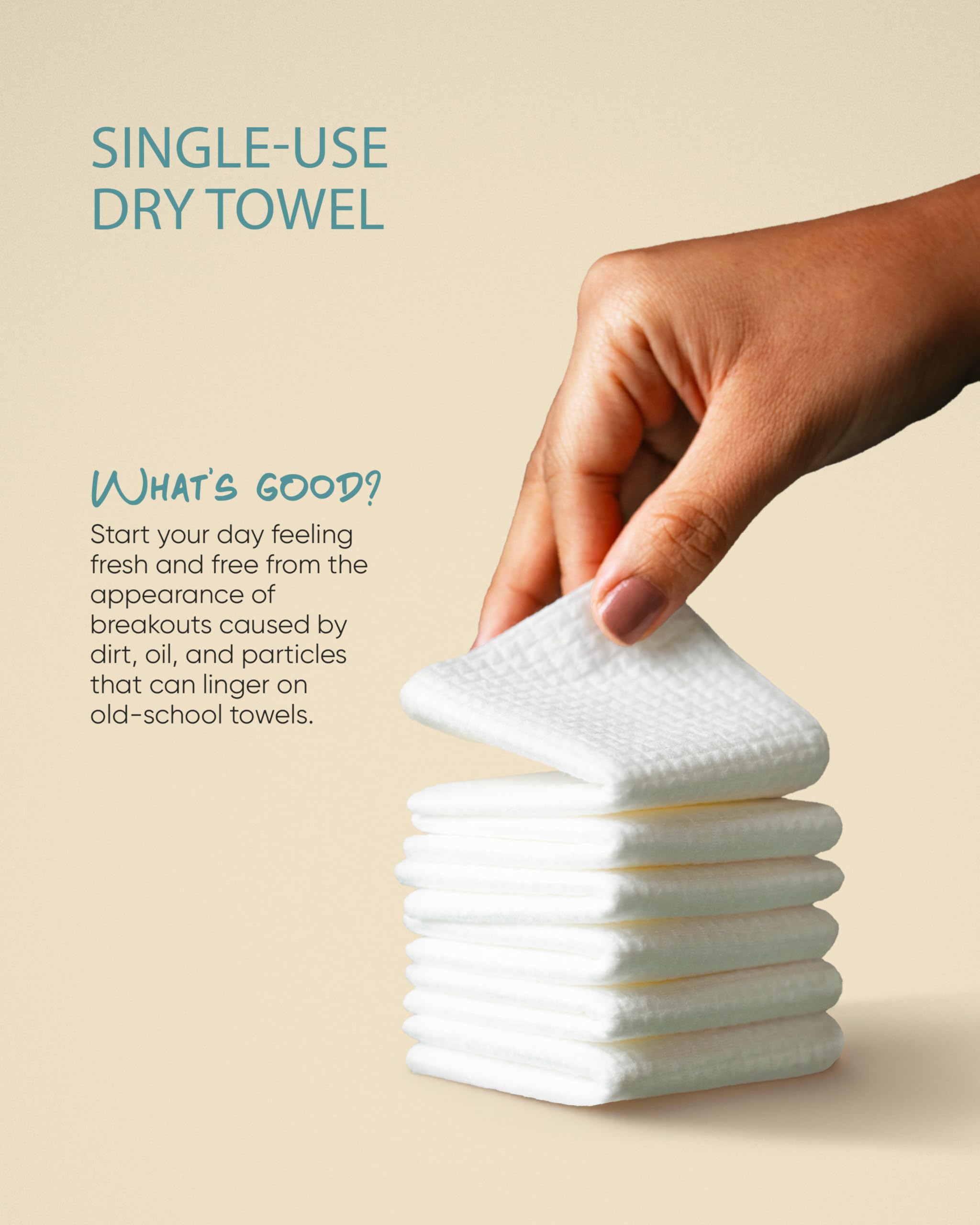 Buttah Skin disposable towels used for makeup removal on clean face