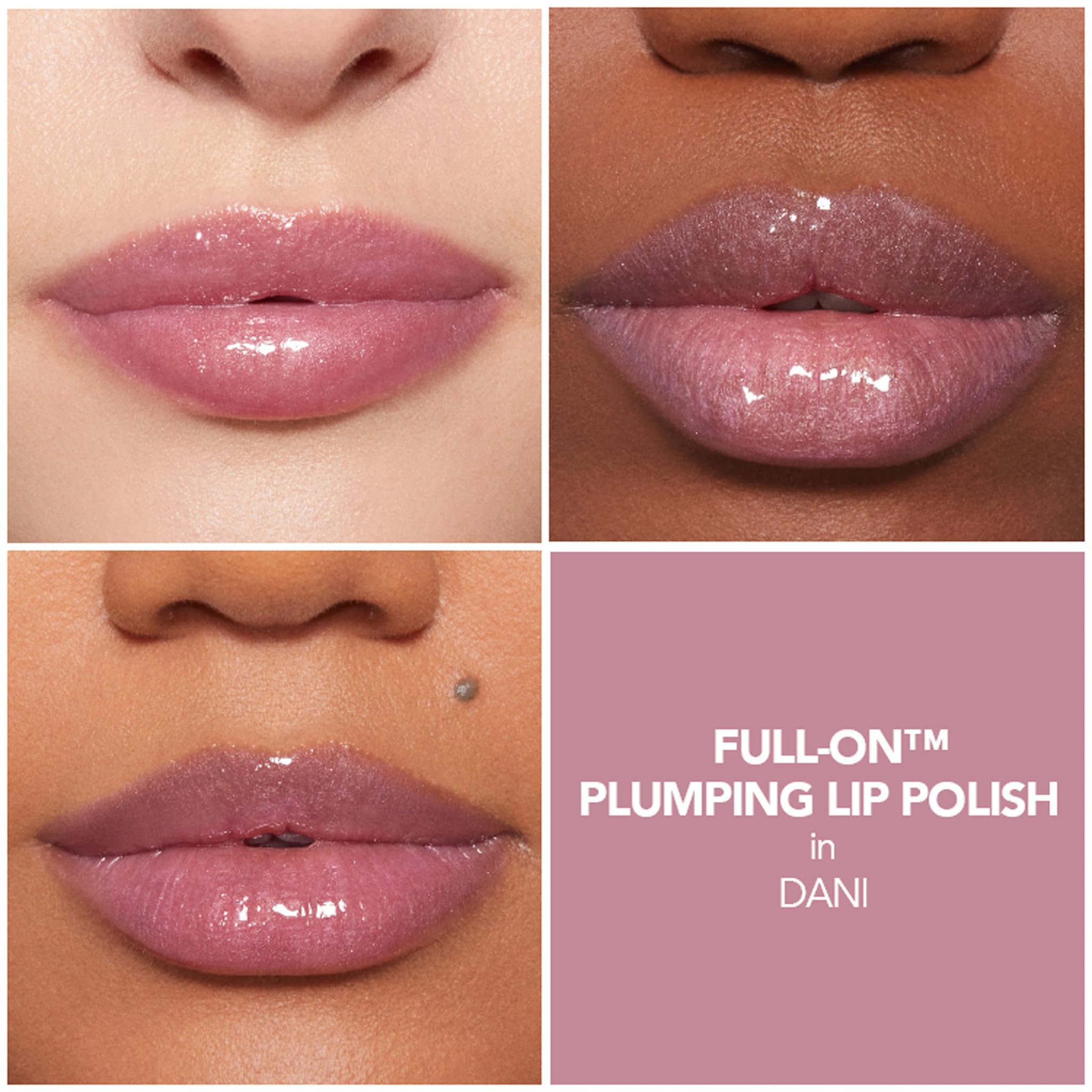 Buxom Dani high-shine gloss wand delivering radiant pearlescent finish