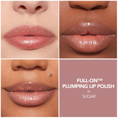 Buxom Full-On Lip Cream Mudslide swatch showcasing glossy, bold color.