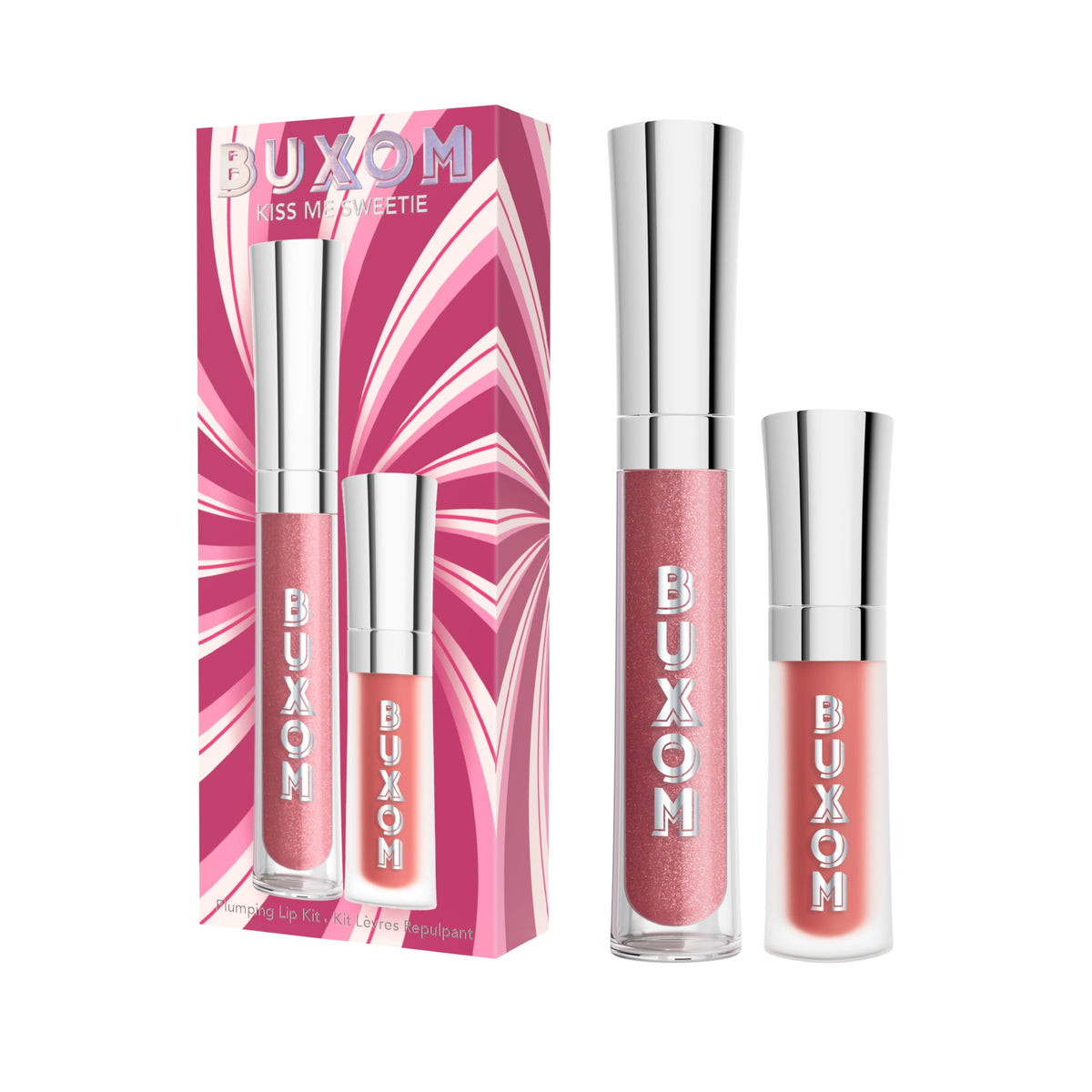 Buxom Full-On Lip Polish Dolly tube delivers glossy, plump-looking lips.