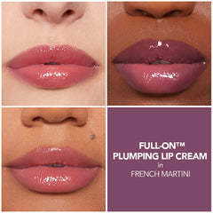 Buxom French Martini applicator close-up highlights precise, weightless glide for everyday lips.