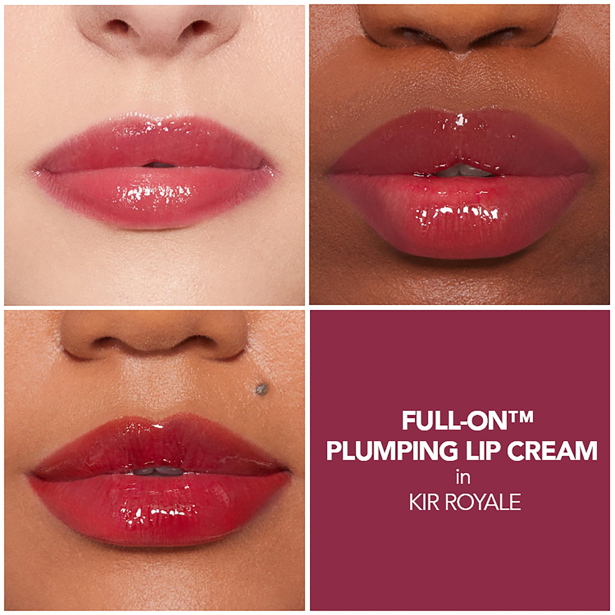 BUXOM Full-On Kir Royale applicator demonstrates precise, easy application.