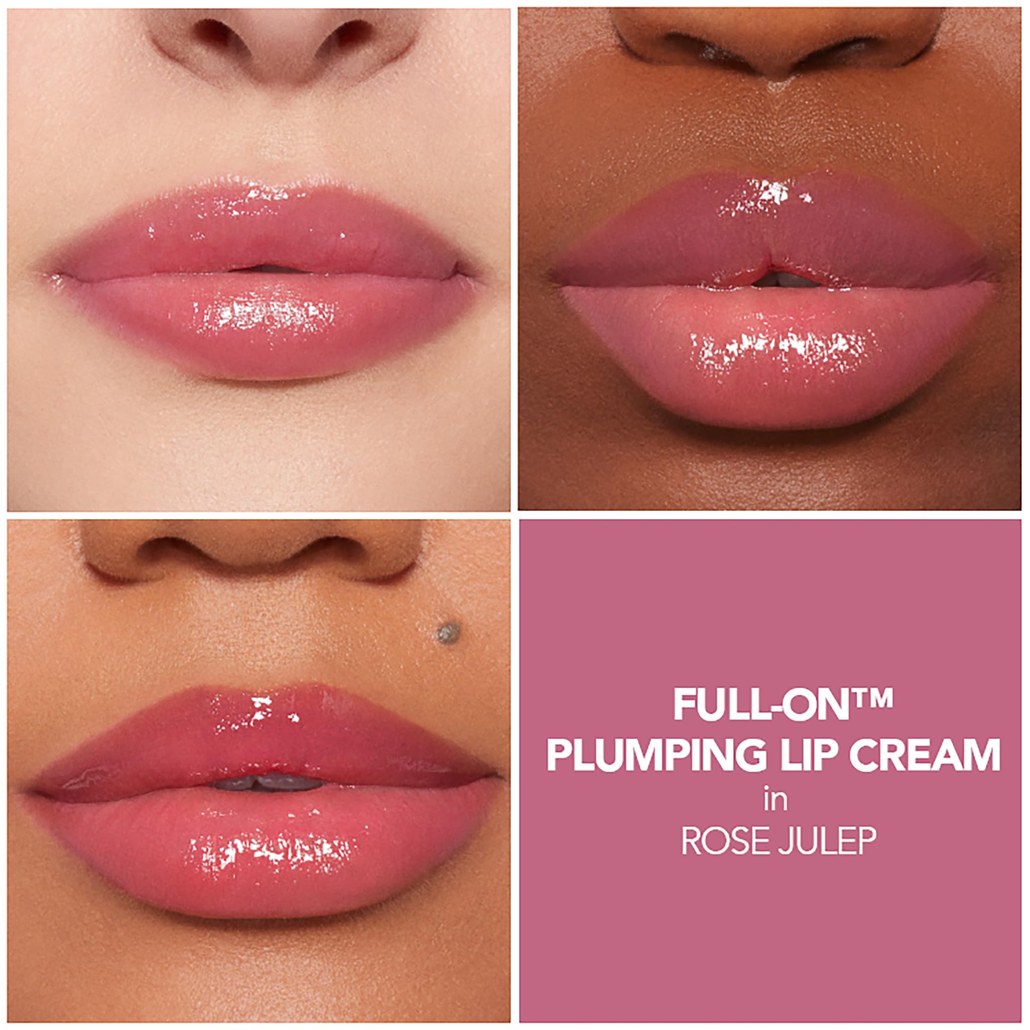 Rose Julep swatch shows rich, shimmer-free shade on skin.