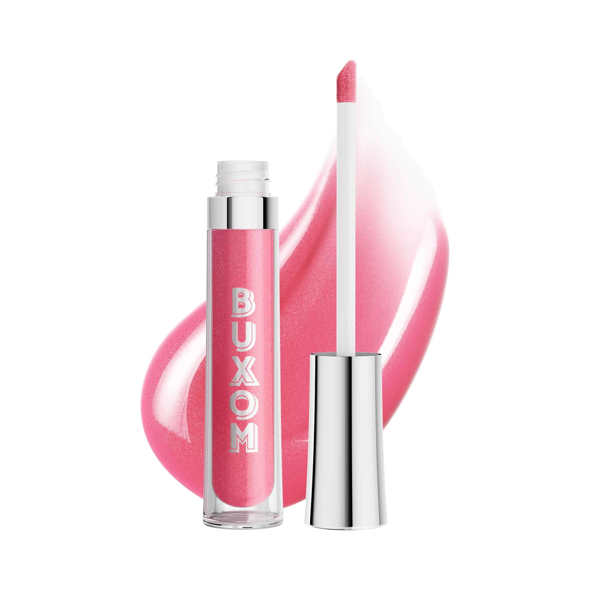 Buxom Full-On Plumping Lip Polish Kanani closeup swatch for fuller-looking lips