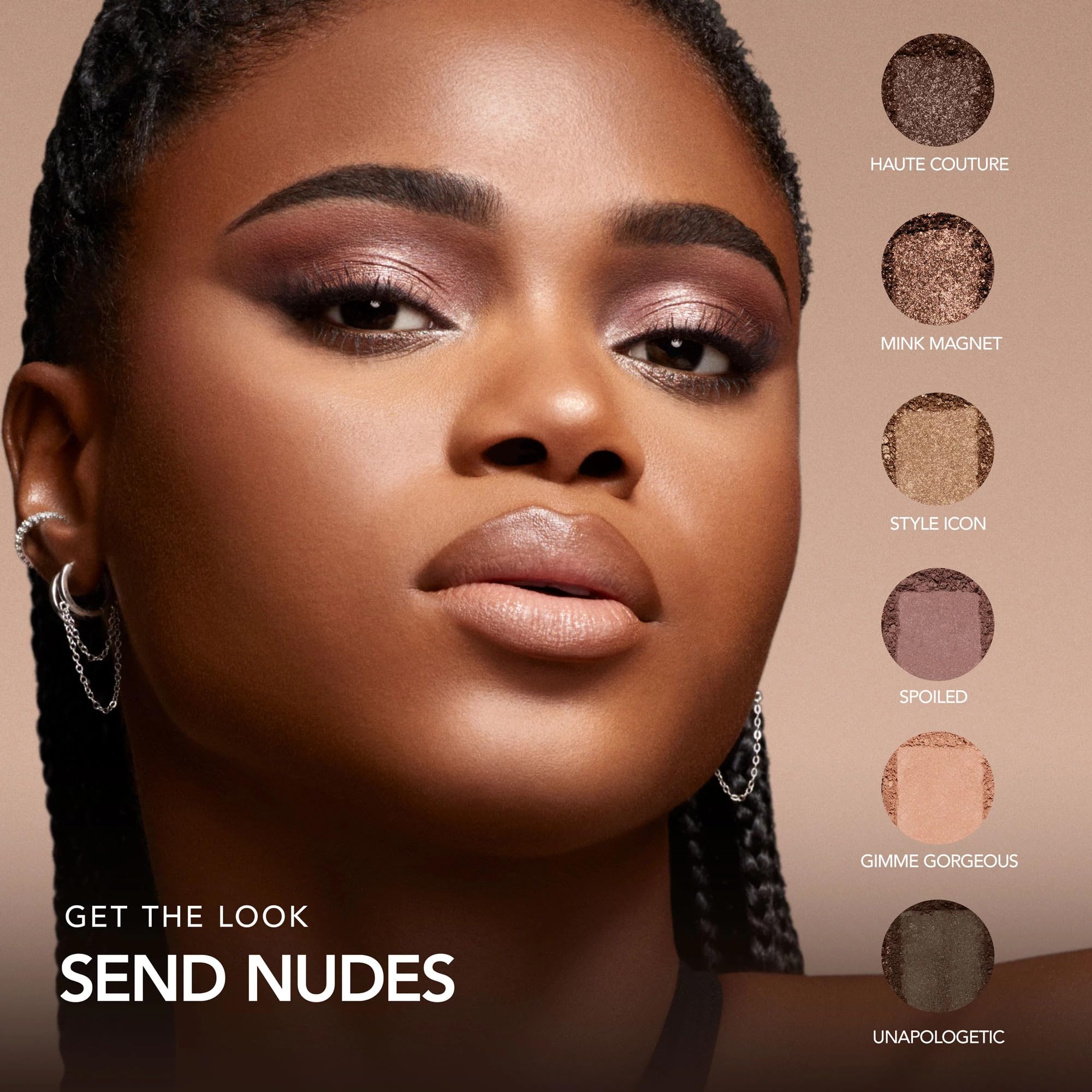 BUXOM Iconic Nudes satin finish close-up for soft, wearable sheen.